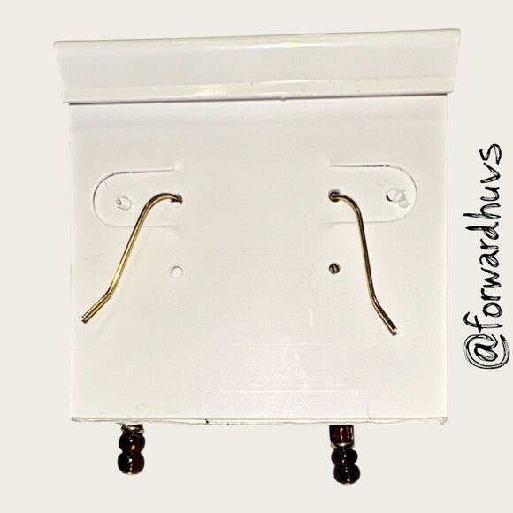 Bundle Sale 3 for $15 | Hand Crafted Red Bead Earrings – Gold Hook - Picture 5 of 7